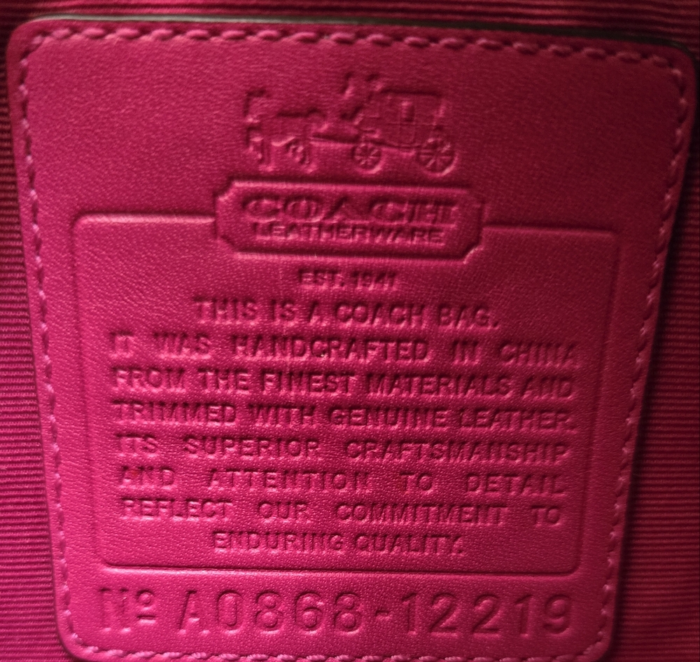 Coach Pink and Cream Plaid Tote - Picture 14 of 15